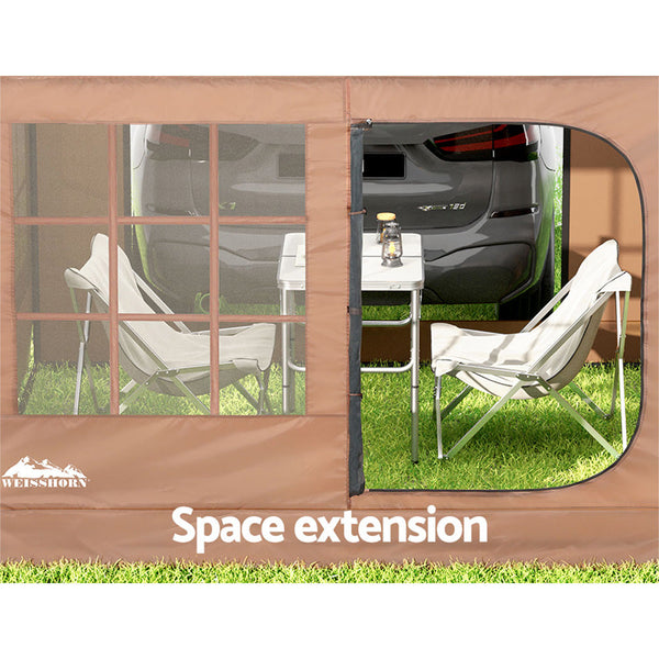 Weisshorn Camping Tent Car SUV Rear Side Canopy Portable Shelter Family Home 4WD Weisshorn