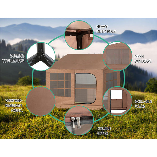 Weisshorn Camping Tent Car SUV Rear Side Canopy Portable Shelter Family Home 4WD Weisshorn