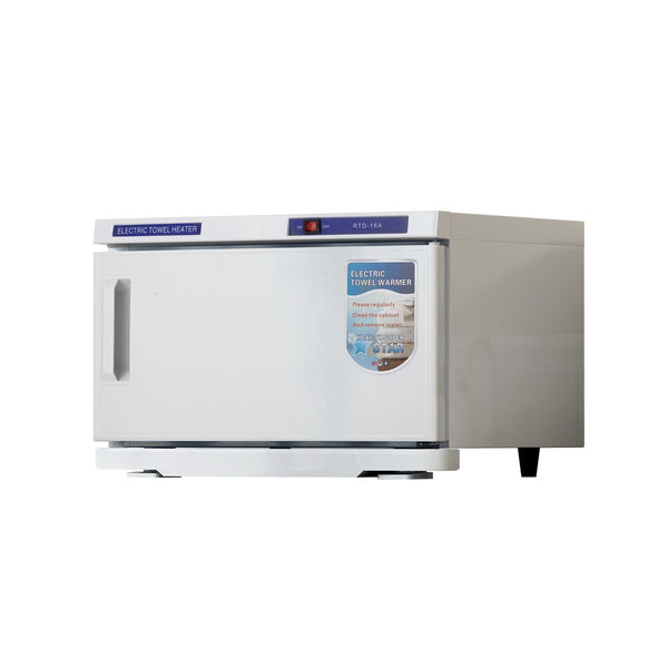 Devanti 16L Towel Warmer UV Sterilizer Heater Cabinet Beauty SPA Salon White Devanti