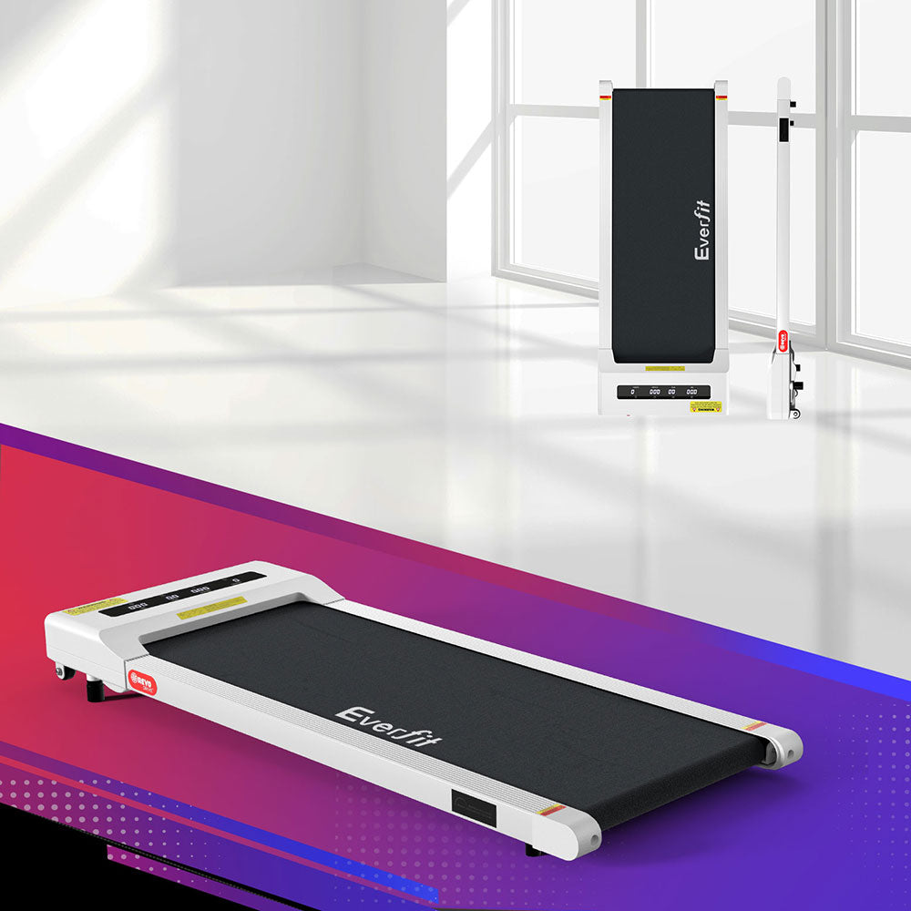 Everfit Treadmill Electric Walking Pad Home Gym Office Fitness 360mm White Everfit