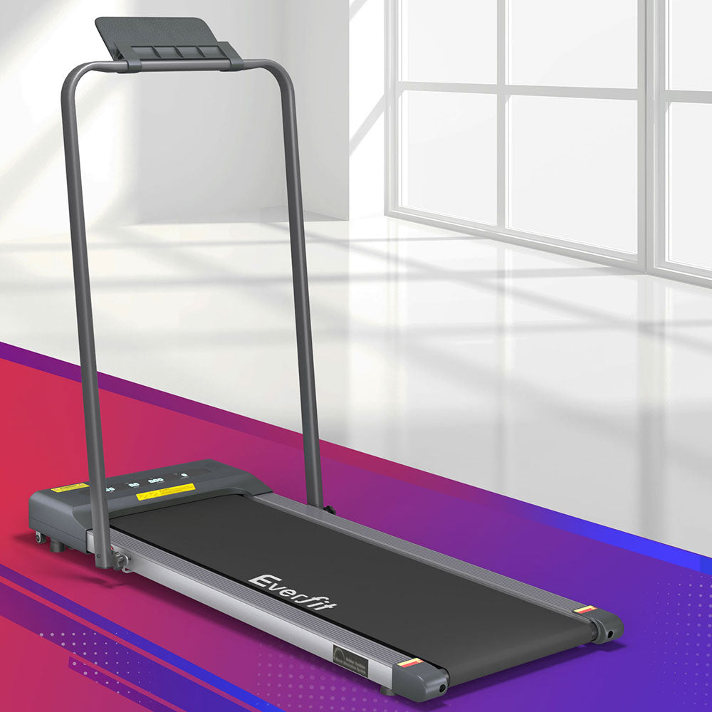 Everfit Treadmill Electric Walking Pad Home Gym Office Fitness 380mm Grey Everfit