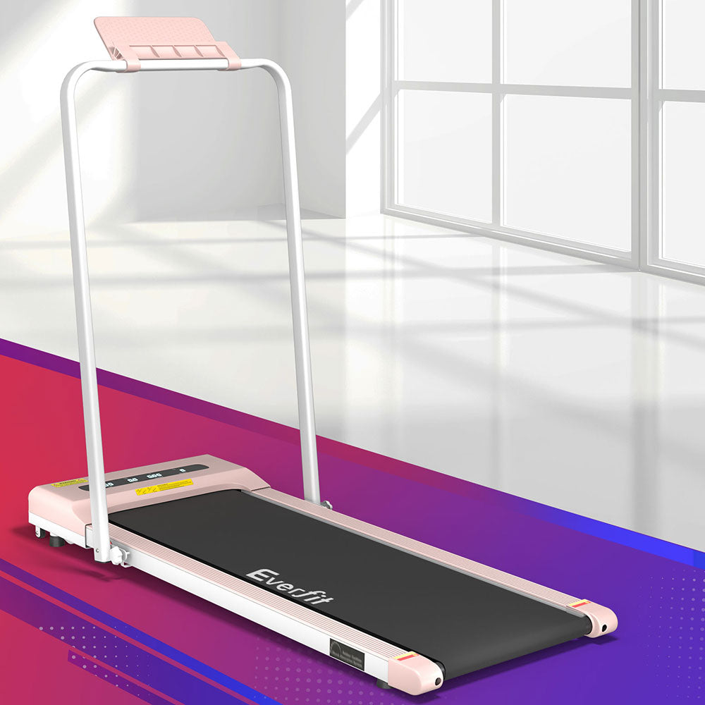 Everfit Treadmill Electric Walking Pad Home Gym Office Fitness 380mm Pink Everfit