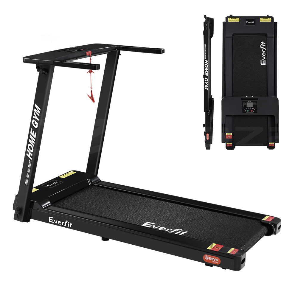 Everfit Electric Treadmill Home Gym Exercise Running Machine Fitness Equipment Compact Fully Foldable 420mm Belt Black Everfit