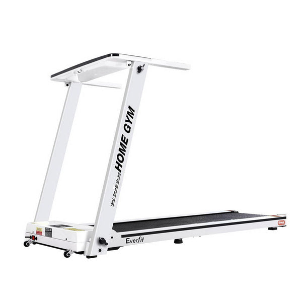 Everfit Electric Treadmill Home Gym Exercise Running Machine Fitness Equipment Compact Fully Foldable 420mm Belt White Everfit