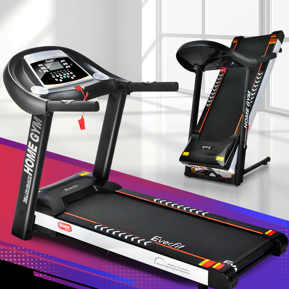 Everfit Electric Treadmill 45cm Incline Running Home Gym Fitness Machine Black Everfit