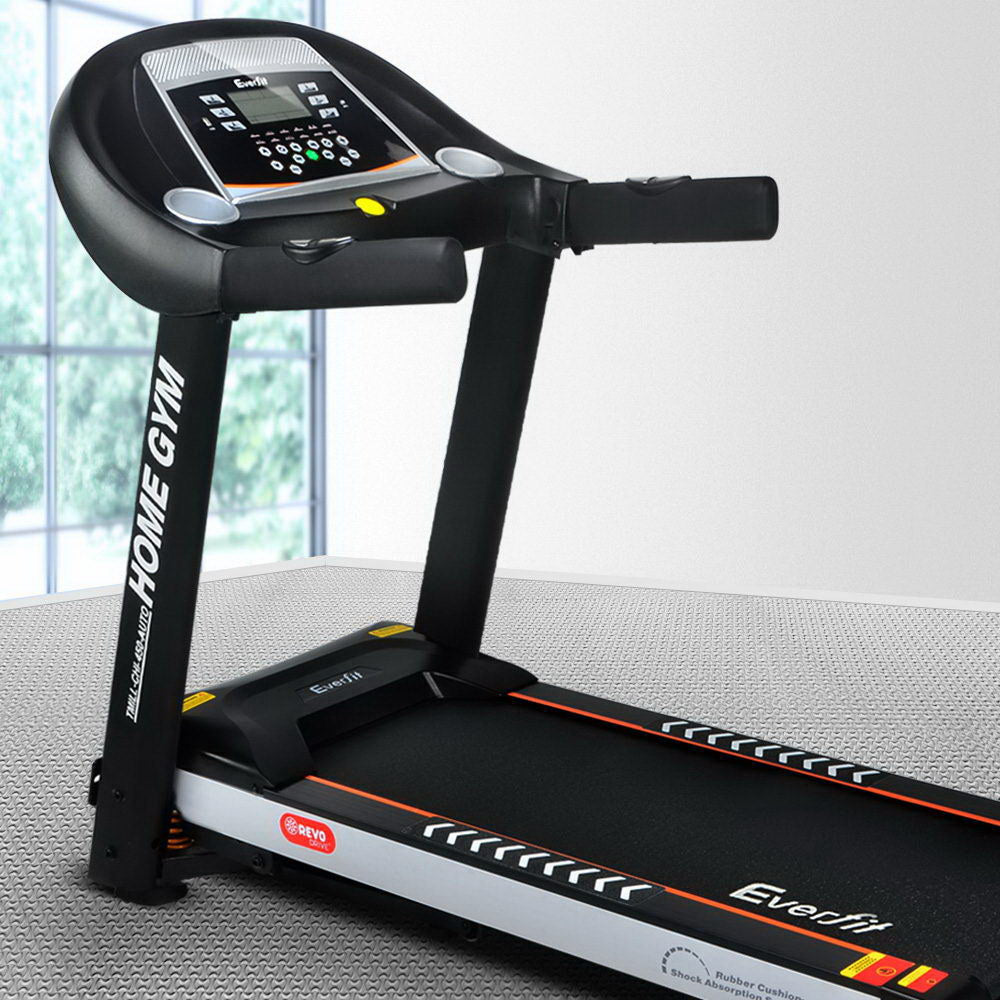Everfit Electric Treadmill 45cm Incline Running Home Gym Fitness Machine Black Everfit