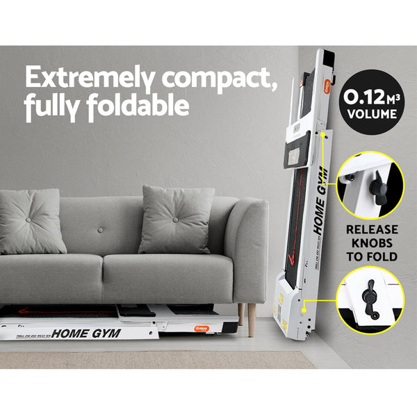 Everfit Treadmill Electric Fully Foldable Home Gym Exercise Fitness White Everfit