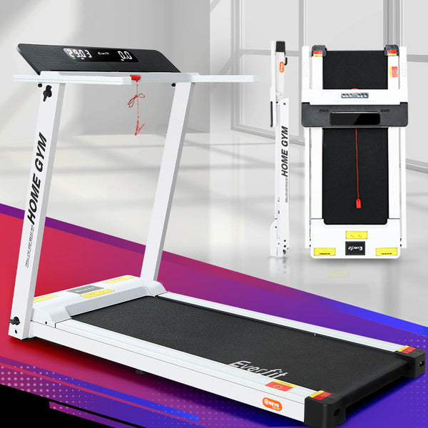 Everfit Treadmill Electric Fully Foldable Home Gym Exercise Fitness White Everfit