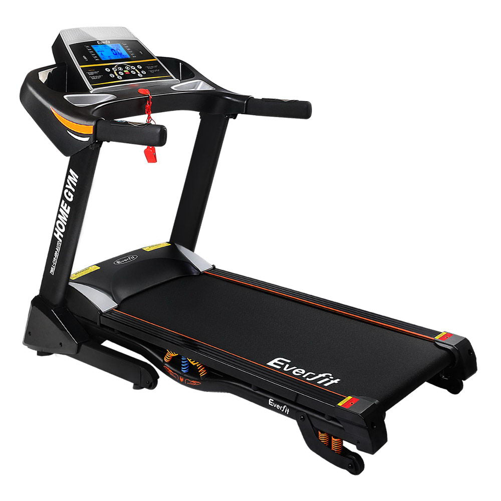 Everfit Electric Treadmill 48cm Incline Running Home Gym Fitness Machine Black Everfit