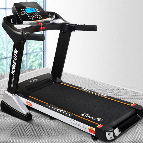 Everfit Electric Treadmill 48cm Incline Running Home Gym Fitness Machine Black Everfit
