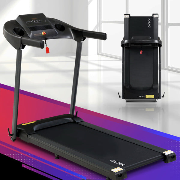 Everfit Electric Treadmill 48cm Incline Running Home Gym Fitness Machine Black Everfit