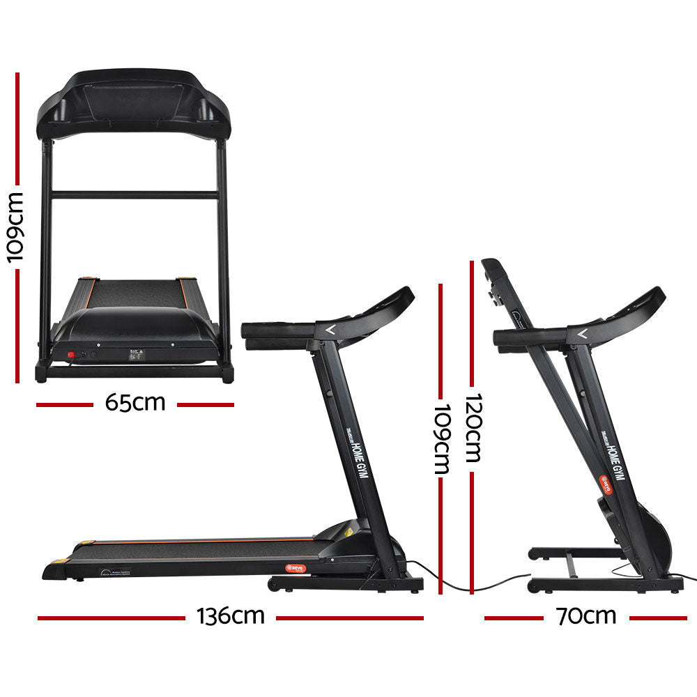 Everfit Electric Treadmill MIG41 40cm Running Home Gym Machine Fitness 12 Speed Level Foldable Design Everfit