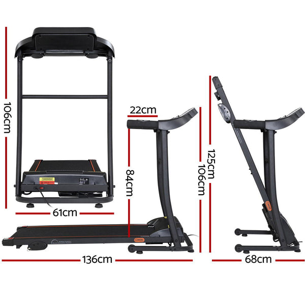 Everfit Electric Treadmill Incline Home Gym Exercise Machine Fitness 400mm Everfit