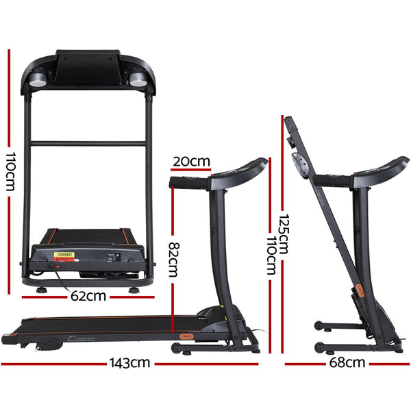 Everfit Electric Treadmill Incline Home Gym Exercise Machine Fitness 400mm Everfit