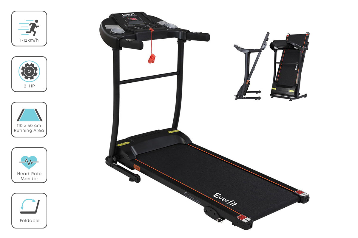 Everfit Electric Treadmill Incline Home Gym Exercise Machine Fitness 400mm Everfit