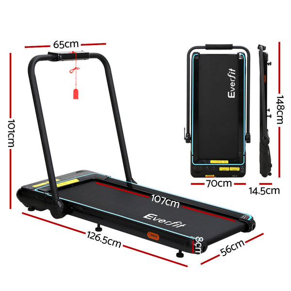 Everfit Treadmill Electric Walking Pad Home Office Gym Fitness Remote Control Everfit