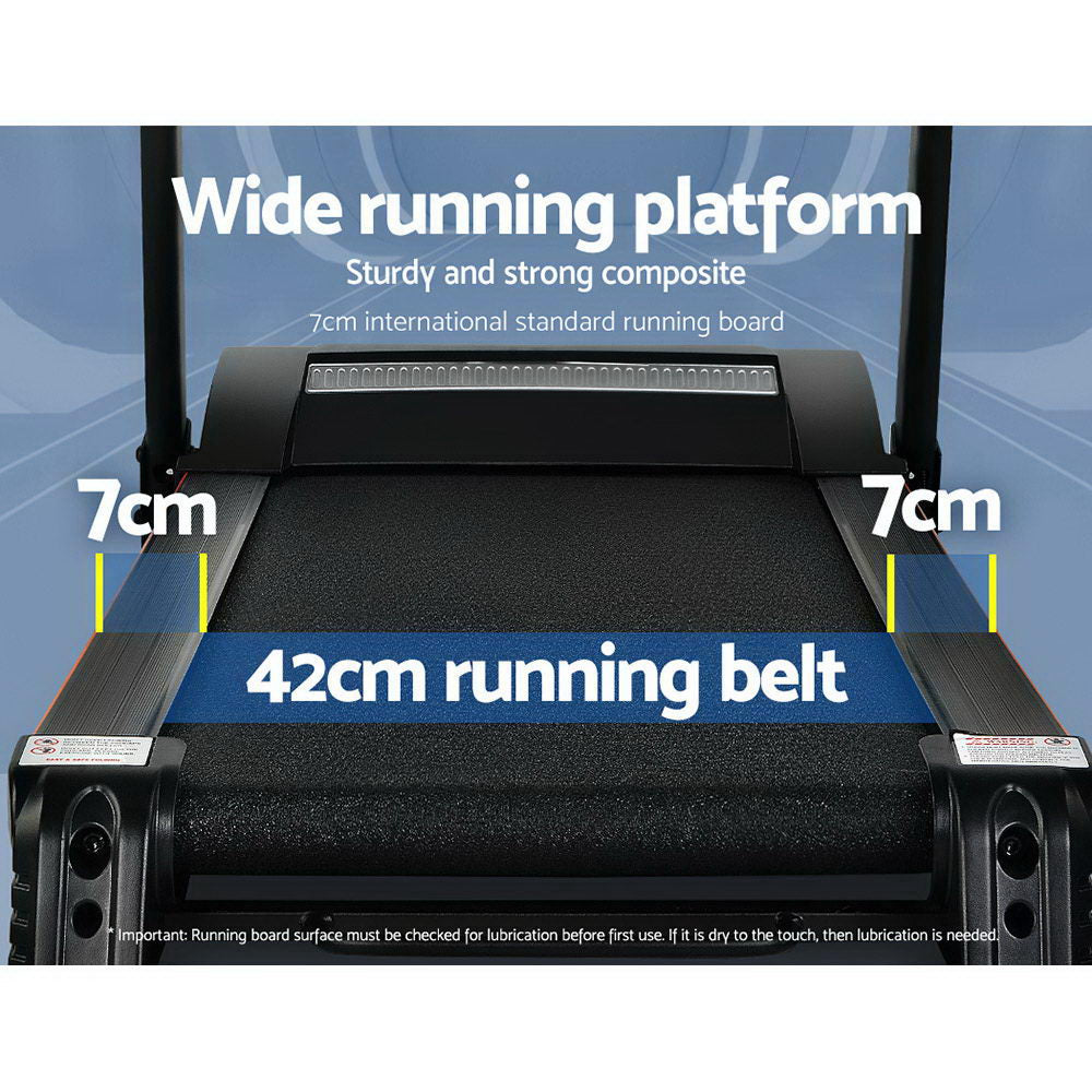 Everfit Electric Treadmill 420mm 18kmh Home Gym Exercise Machine Fitness Equipment Physical Everfit