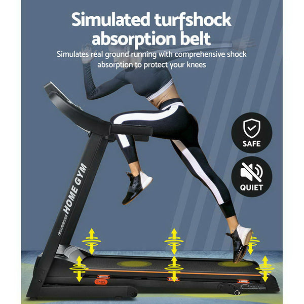 Everfit Electric Treadmill 420mm 18kmh Home Gym Exercise Machine Fitness Equipment Physical Everfit