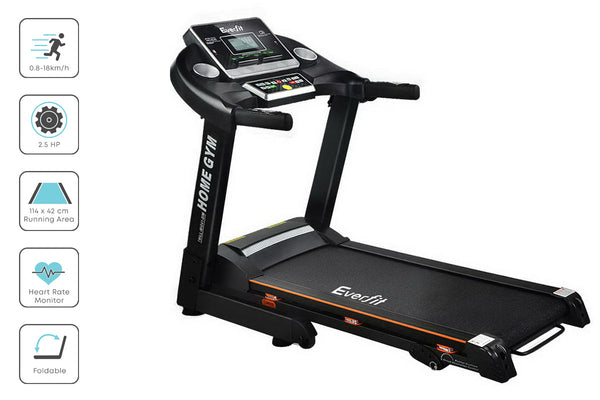 Everfit Electric Treadmill 420mm 18kmh Home Gym Exercise Machine Fitness Equipment Physical Everfit