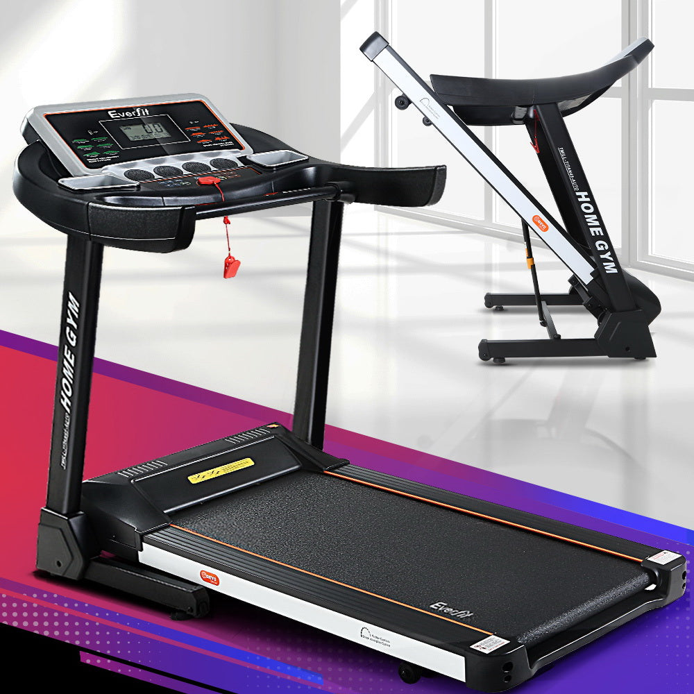 Everfit Electric Treadmill 45cm Incline Running Home Gym Fitness Machine Black Everfit