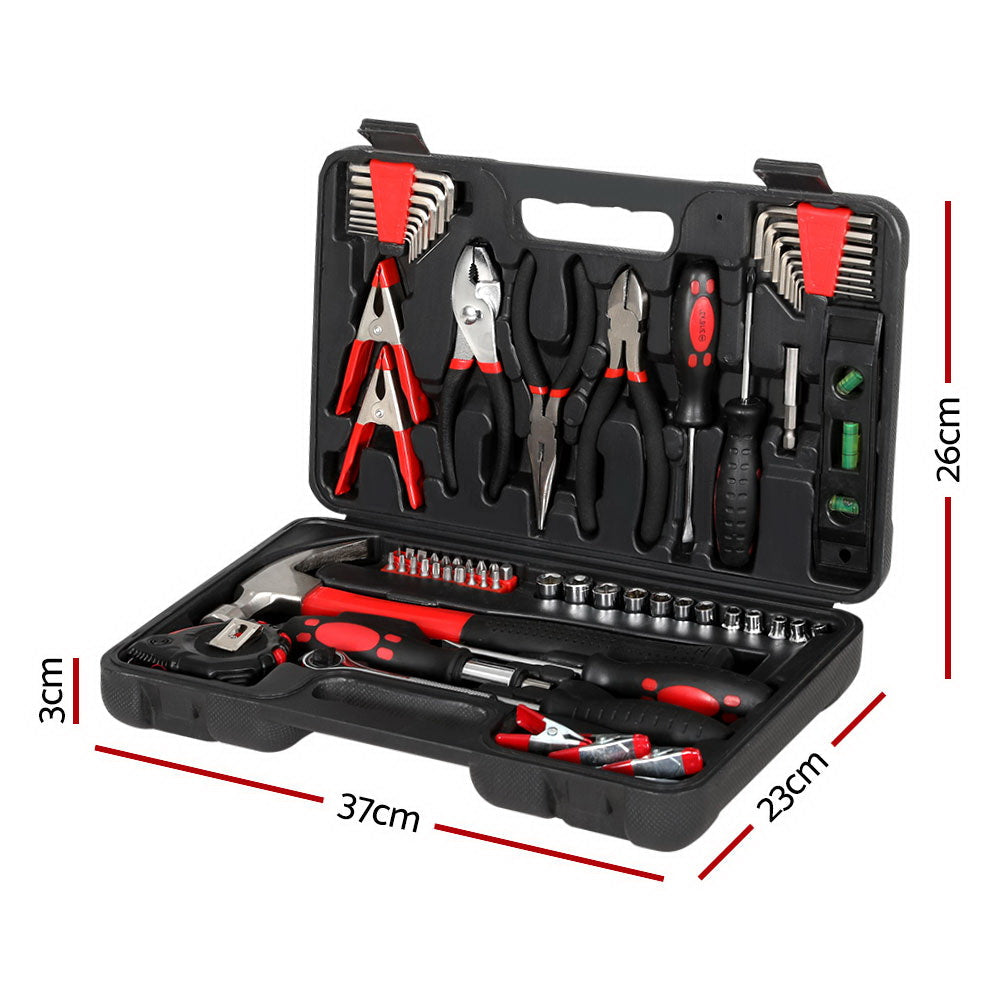Giantz 70pcs Hand Tool Kit Set Box Household Automotive Repair Workshop w/Case Giantz