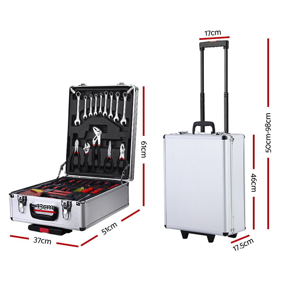 786pcs Tool Kit Trolley Case Mechanics Box Toolbox Portable DIY Set SL Giantz