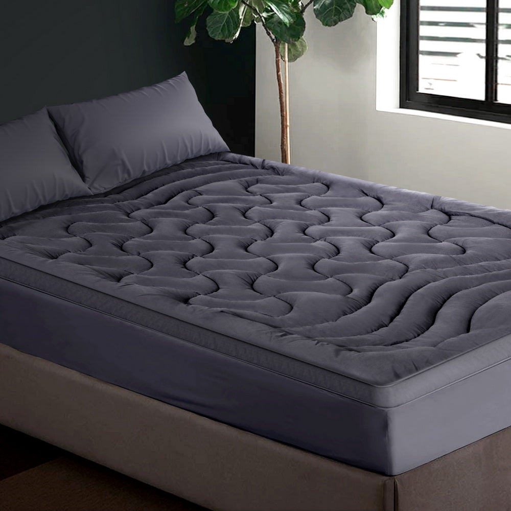 Giselle Bedding Mattress Topper Pillowtop 3-Zone Mat Pad Queen Giselle Bedding