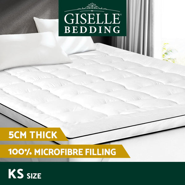 Giselle Bedding Mattress Topper Pillowtop - King Single Giselle Bedding