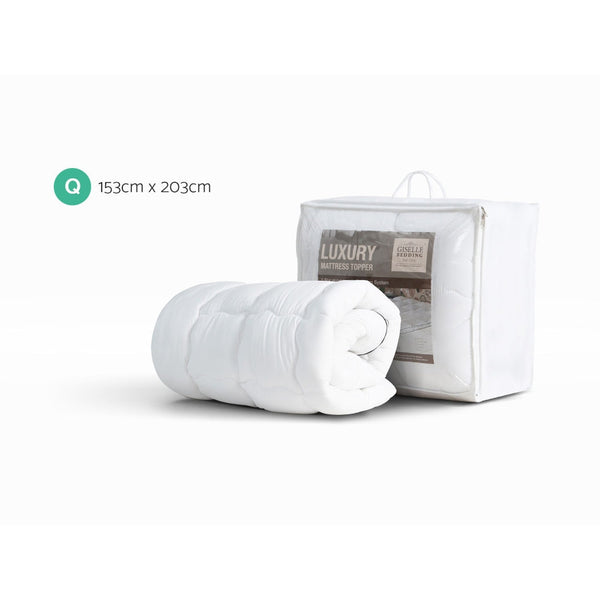 Giselle Bedding Mattress Topper Pillowtop - Queen Giselle Bedding