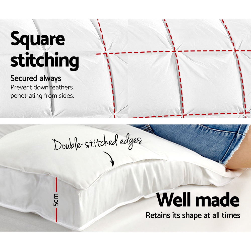 Giselle King Mattress Topper Pillowtop 1000GSM Microfibre Filling Protector freeshipping - Awezingly