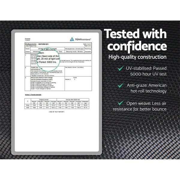 12FT Trampoline Round Trampolines Kids Enclosure Safety Net Pad Outdoor Multi-coloured Flat freeshipping - Awezingly