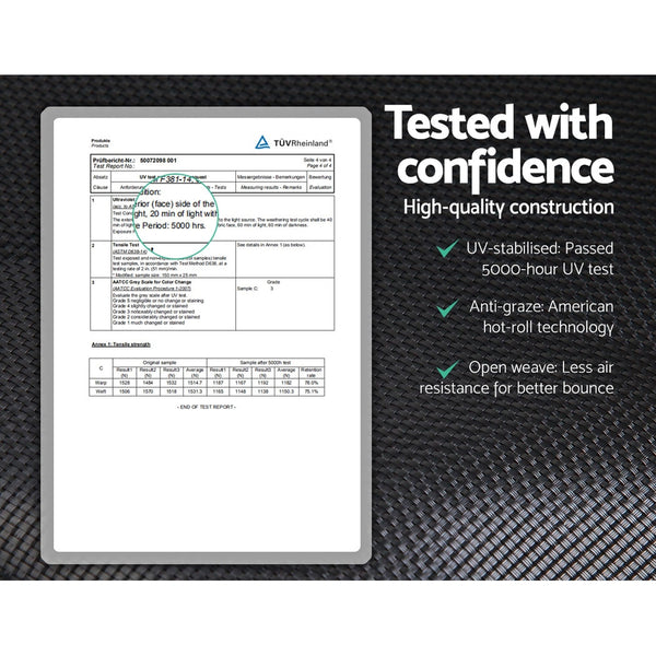 8FT Trampoline Round Trampolines Kids Enclosure Safety Net Pad Outdoor Multi-coloured Flat freeshipping - Awezingly