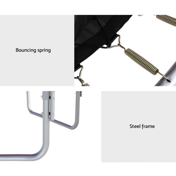 Everfit Trampoline 6FT Kids Trampolines Cover Safety Net Pad Gift Orange Everfit