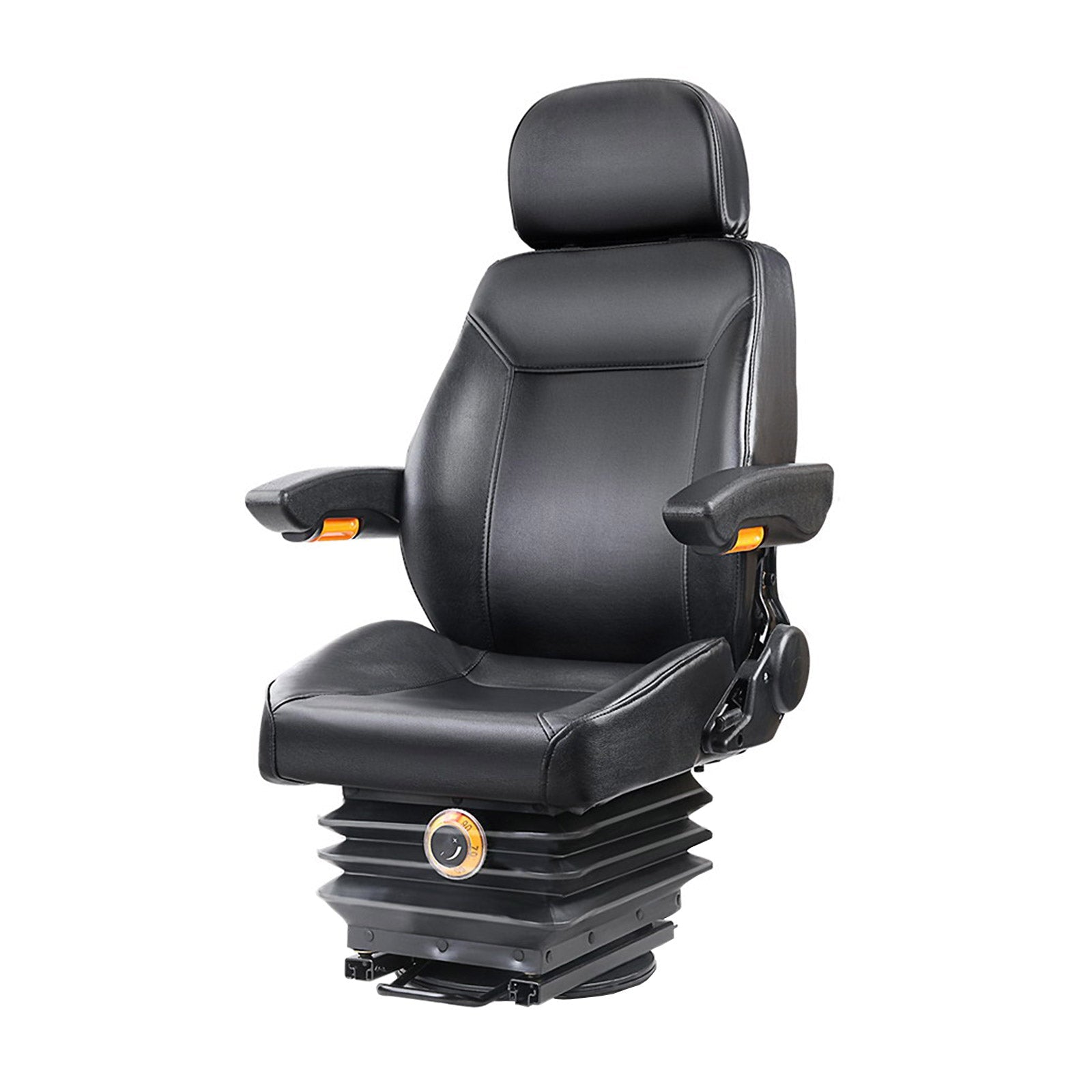 Giantz Adjustbale Tractor Seat with Suspension - Black Giantz