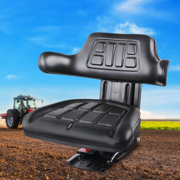 Giantz PU Leather Tractor Seat - Black Giantz