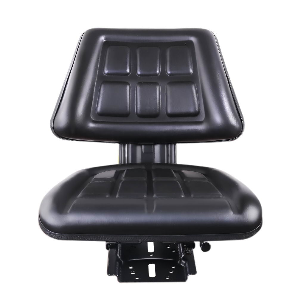 Giantz PU Leather Tractor Seat with Sliding Track - Black Giantz