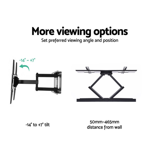 Artiss TV Wall Mount Bracket Tilt Swivel Full Motion Flat LED LCD 32 42 50 55 60 65 70 inch freeshipping - Awezingly