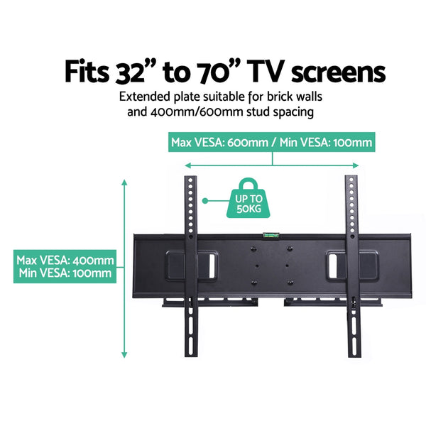 Artiss TV Wall Mount Bracket Tilt Swivel Full Motion Flat LED LCD 32 42 50 55 60 65 70 inch freeshipping - Awezingly