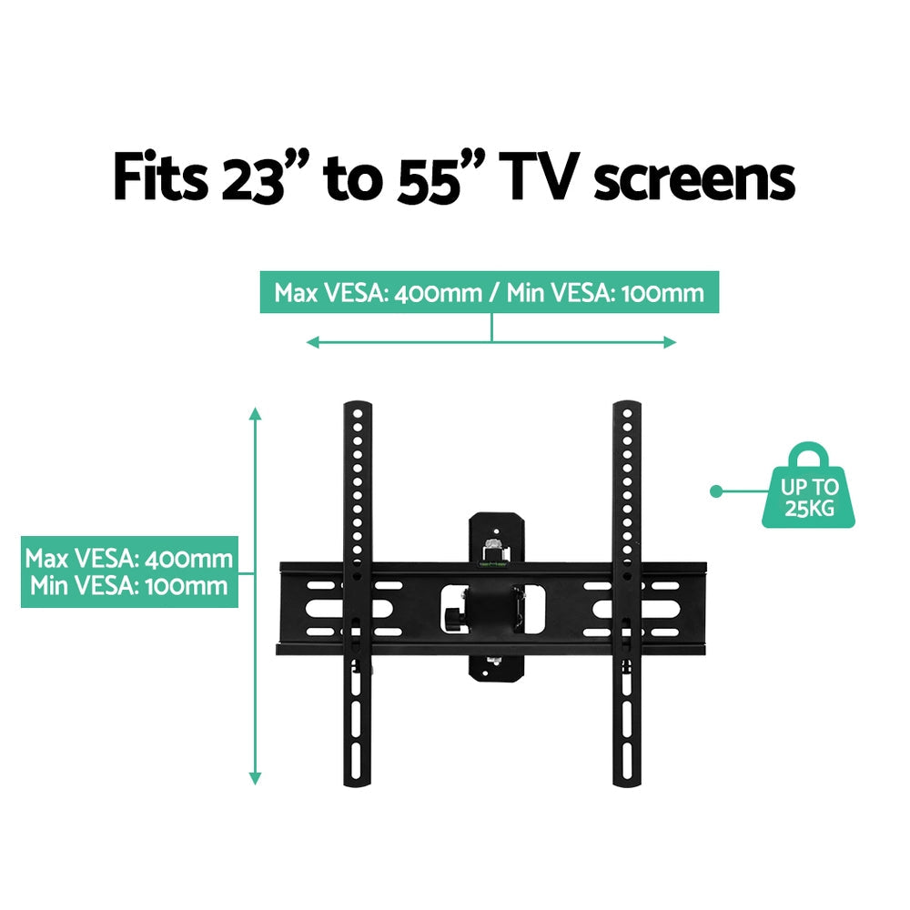 Artiss TV Wall Mount Bracket Tilt Swivel Full Motion Flat Slim LED LCD 23 inch to 55 inch Artiss