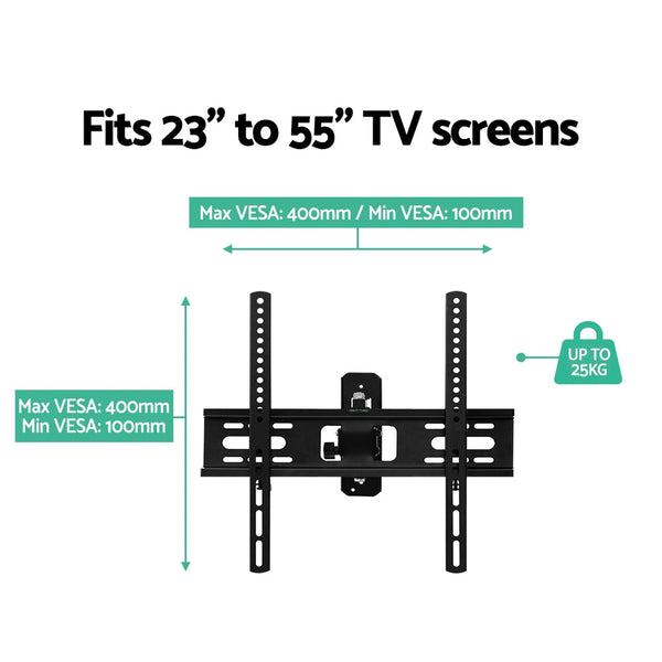Artiss TV Wall Mount Bracket Tilt Swivel Full Motion Flat Slim LED LCD 23 inch to 55 inch Artiss