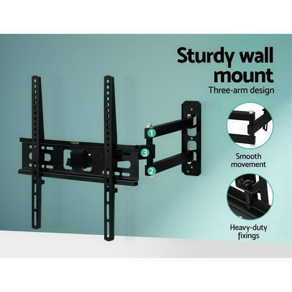 Artiss TV Wall Mount Bracket Tilt Swivel Full Motion Flat Slim LED LCD 23 inch to 55 inch Artiss