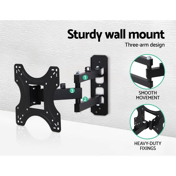 Artiss TV Wall Mount Bracket Tilt Swivel Full Motion 32 37 42 Inch Plasma Screen LCD Artiss