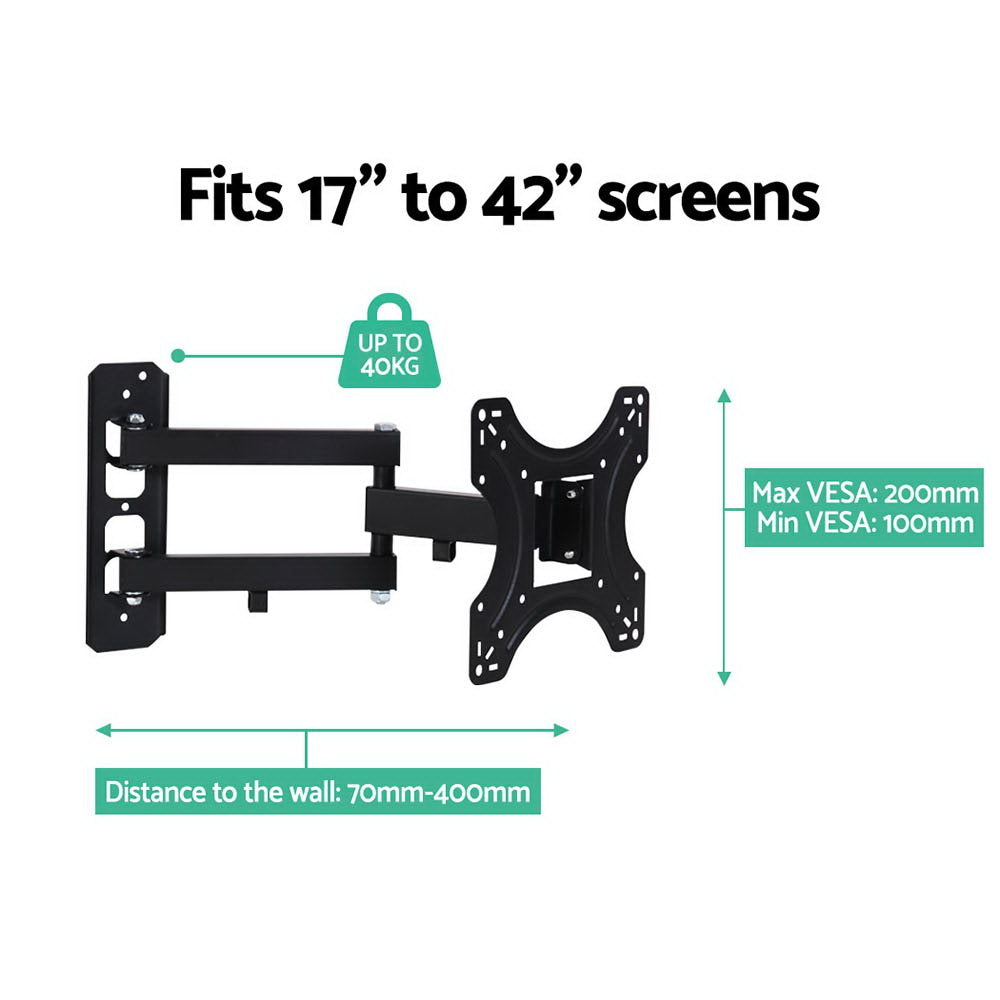 Artiss TV Wall Mount Bracket Tilt Swivel Full Motion 32 37 42 Inch Plasma Screen LCD Artiss