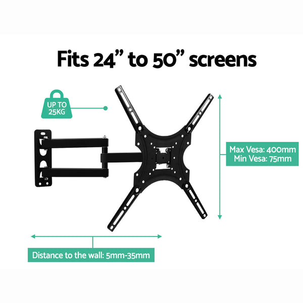Artiss TV Wall Mount Monitor Bracket Swivel Tilt 24 32 37 40 42 47 50 Inch LED LCD freeshipping - Awezingly