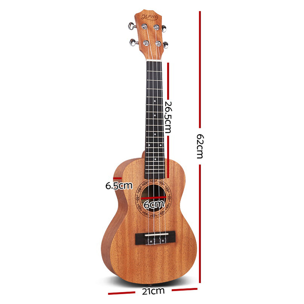 ALPHA 23 Inch Ukulele Mahogany Hawaii Guitar