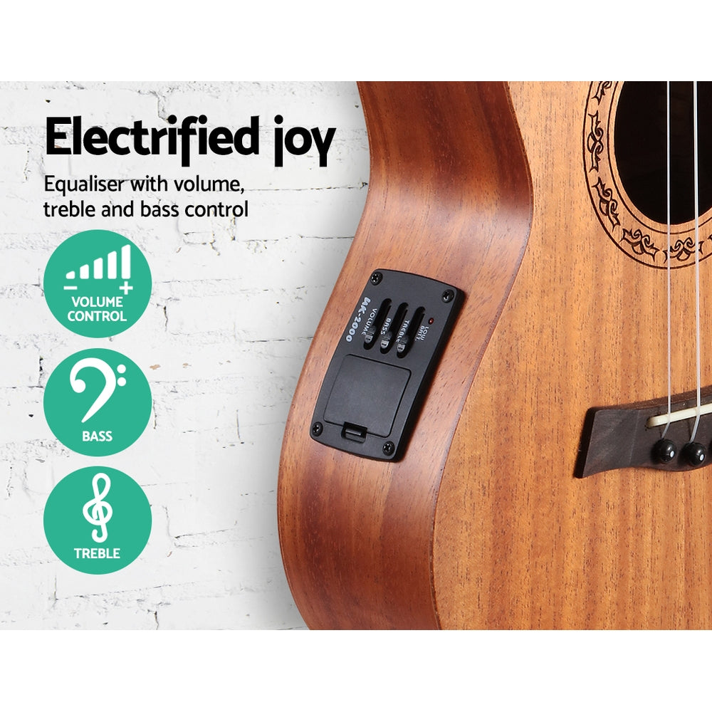 ALPHA 26 Inch Tenor Ukulele Electric Hawaii Guitar with EQ freeshipping - Awezingly