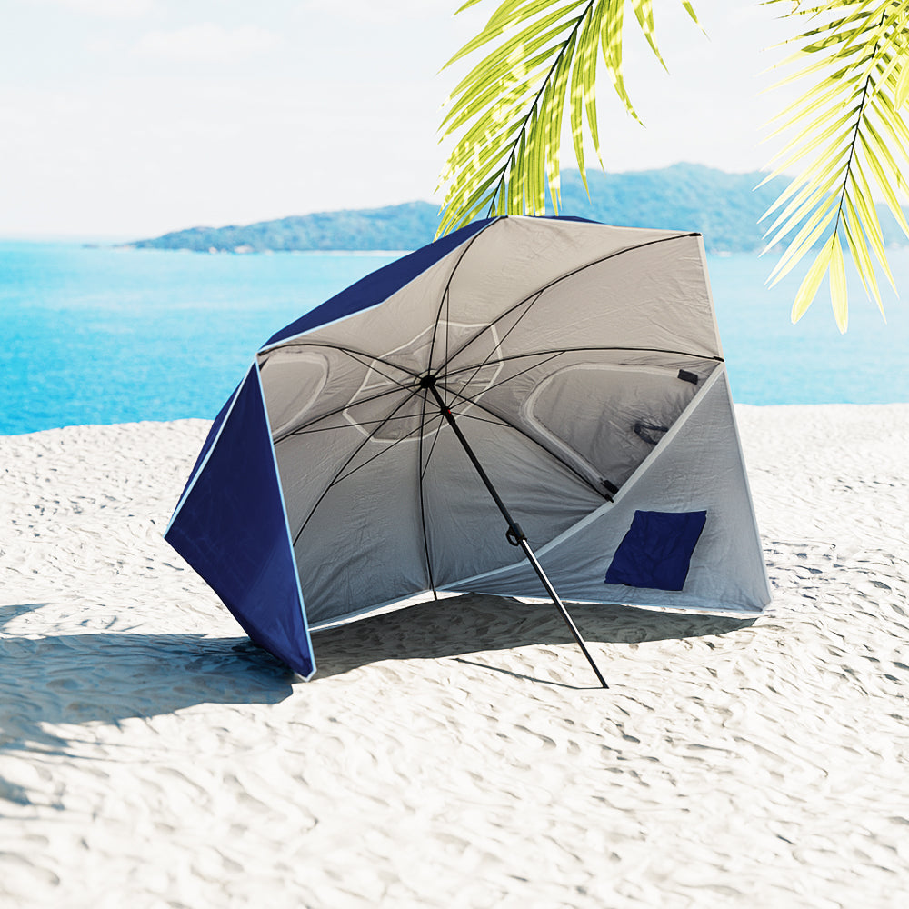 Instahut Outdoor Beach Umbrella Garden Umbrellas Sun Extension Pole Sun Canpoy Does not apply