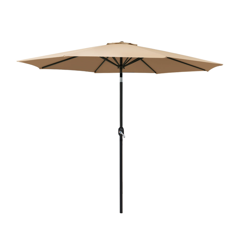 Instahut Outdoor Umbrella Umbrellas Beach Pole Garden Tilt Sun Patio UV 2.7m Instahut