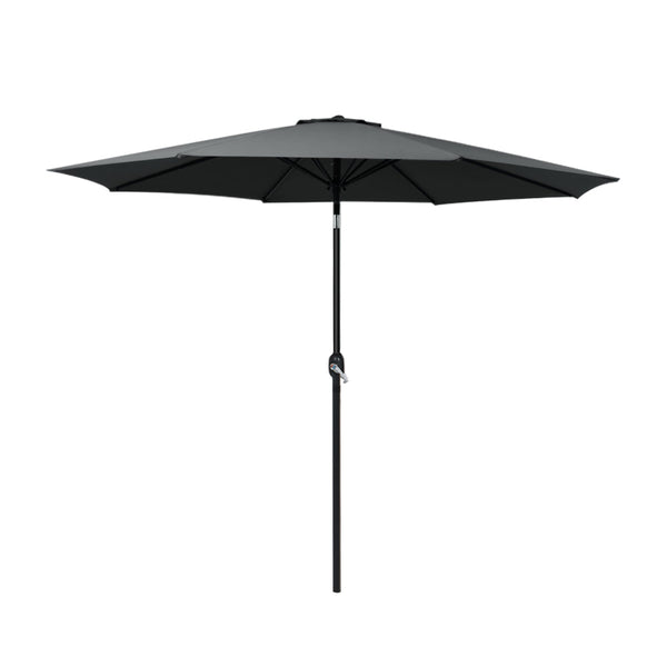 Instahut Outdoor Umbrella Umbrellas Beach Garden Tilt Sun Patio Deck Pole 2.7m Instahut