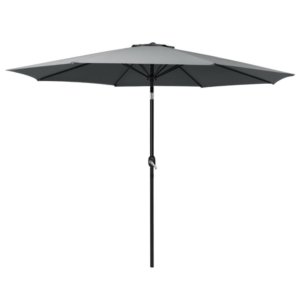 Instahut Outdoor Umbrella 3m Umbrellas Garden Beach Tilt Sun Patio Deck Shelter Instahut